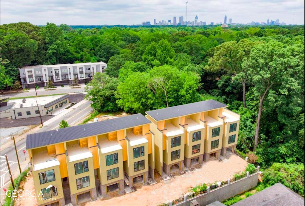 Near East Atlanta Village, row of fourlevel townhomes has risen Urbanize Atlanta